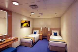 Inside cabin on Carnival Panorama