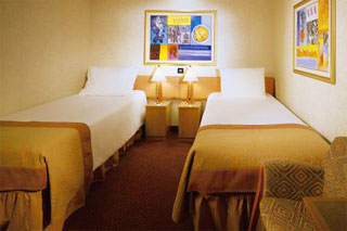 Inside cabin on Carnival Victory
