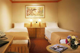 Inside cabin on Carnival Pride