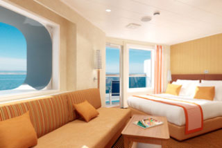 Suite cabin on Carnival Breeze