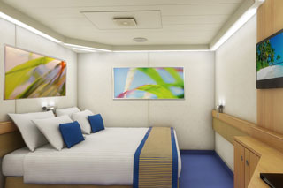 Inside cabin on Carnival Sunshine