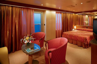 Suite cabin on Carnival Sunshine