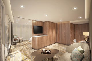 Suite cabin on Celebrity Flora
