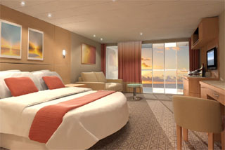 Suite cabin on Celebrity Eclipse