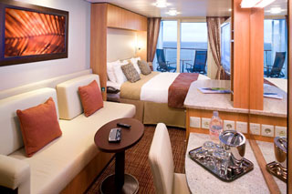 Balcony cabin on Celebrity Silhouette