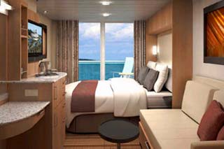 Balcony cabin on Celebrity Silhouette