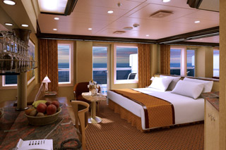 Suite cabin on Costa Diadema