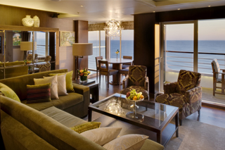 Suite cabin on Crystal Symphony