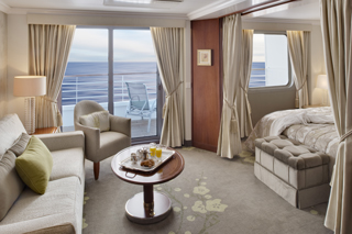 Suite cabin on Crystal Symphony
