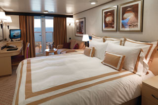 Balcony cabin on Queen Elizabeth
