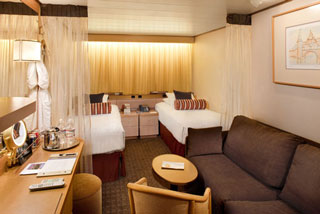 Inside cabin on Veendam