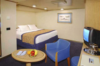 Inside cabin on Oosterdam