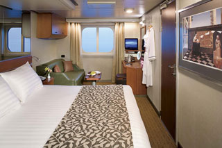 Oceanview cabin on Nieuw Amsterdam