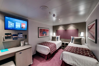 Inside cabin on MSC Seaview