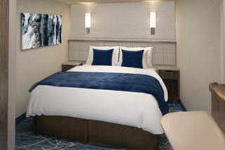 Inside cabin on Norwegian Encore