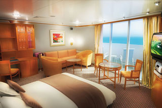 Suite cabin on Norwegian Sun