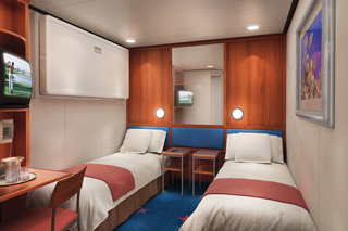 Inside cabin on Norwegian Star