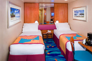 Inside cabin on Norwegian Gem