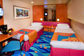 Inside cabin on Norwegian Jade