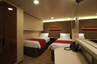 Inside cabin on Norwegian Breakaway
