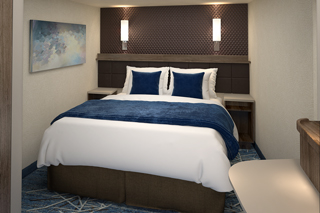 Inside cabin on Norwegian Joy