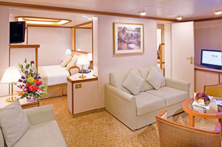 Suite cabin on Sapphire Princess