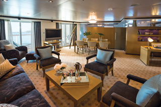 Suite cabin on Seven Seas Voyager