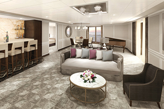 Suite cabin on Seven Seas Explorer