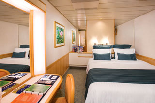 Inside cabin on Majesty of the Seas