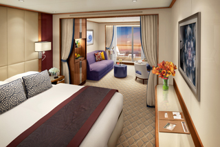 Suite cabin on Seabourn Ovation