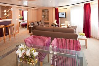 Suite cabin on Seabourn Odyssey