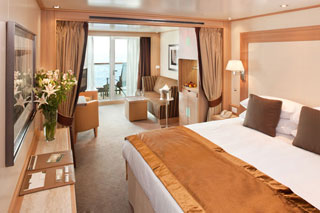 Suite cabin on Seabourn Sojourn