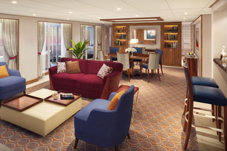Suite cabin on Seabourn Encore