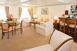 Suite cabin on Silver Whisper