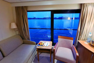 Oceanview cabin on Viking Legend