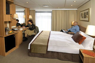 Balcony cabin on Viking Rurik