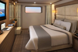 Oceanview cabin on Viking Forseti