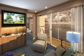 Suite cabin on Viking Atla