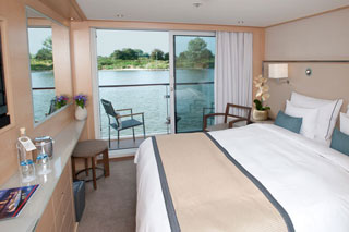 Balcony cabin on Viking Baldur