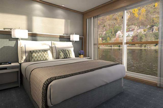 Oceanview cabin on Viking Beyla