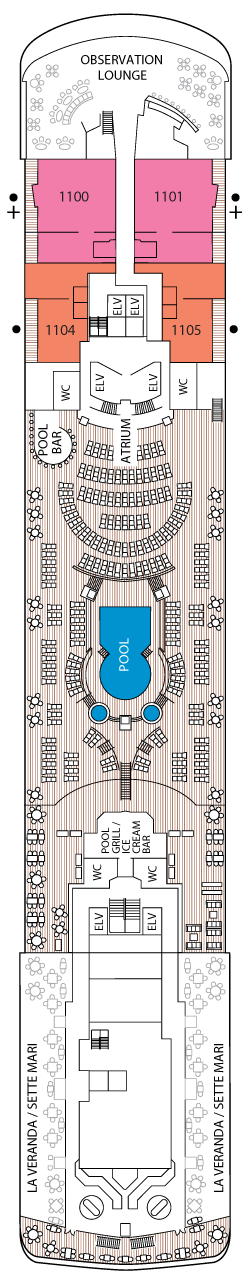 Seven Seas Voyager Deck Plans Cruiseline Seven Seas Voyager Deck Plans Cruiseline