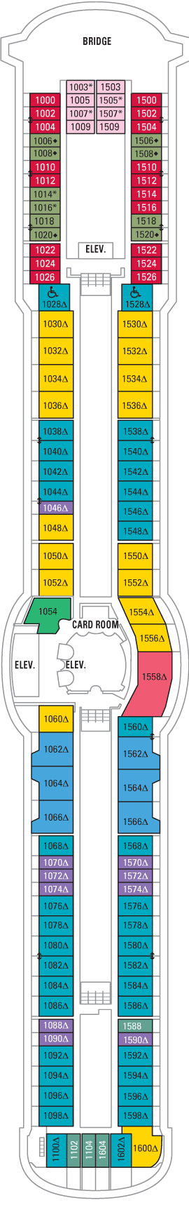 Radiance of the Seas Deck Plans - Cruiseline.com